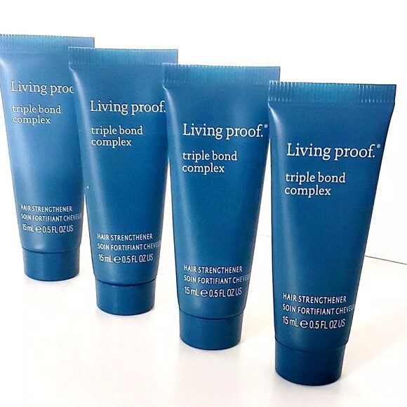 4 PACKS Living Proof Triple Bond Complex Hair Strengthener 15ml. - Picture 1 of 1